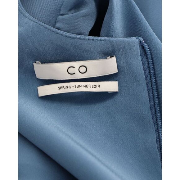 Co Long Sleeve Maxi Dress in Blue Triacetate - Picture 4 of 5